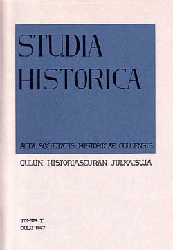 STUDIA HISTORICA, TOMUS I, kansikuva.