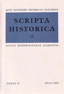 SCRIPTA HISTORICA II kansikuva.