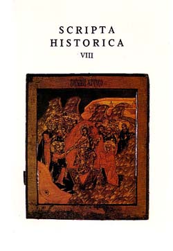 SCRIPTA HISTORICA VIII kansikuva.